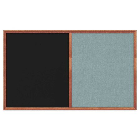 United Visual Products Slim Style Indoor Enclosed Corkboard, 24 UV502SC-GOLD-BLACK